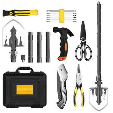 Multifunctional Folding Engineer Shovel Set: Survival & Camping Tool